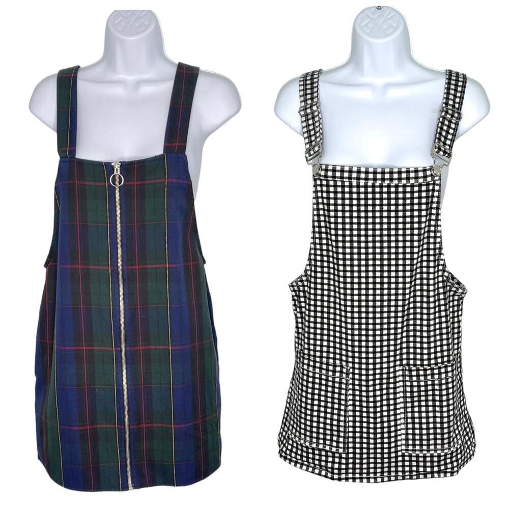 Forever 21 Romper Skirts Set of 2 Small Plaid Check